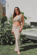 Vestido tejido con corte “C”