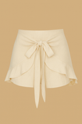 Linen short skirt